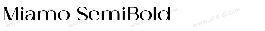 Miamo SemiBold字体转换